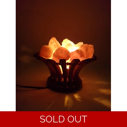 Himalayan Salt Wooden Basket style 3